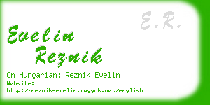 evelin reznik business card